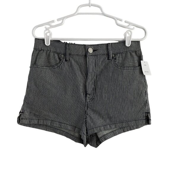 Urban Outfitters BDG Wmn 30W Blue/White Striped Pin Up Super High Rise Short NWT - Picture 1 of 8